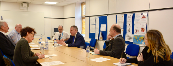 English UK public affairs team and board members meeting government representatives