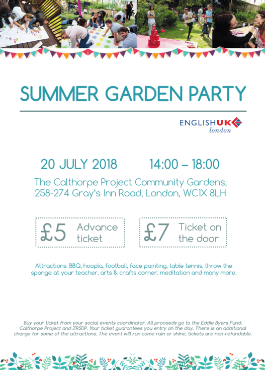 English UK London Summer Garden Party